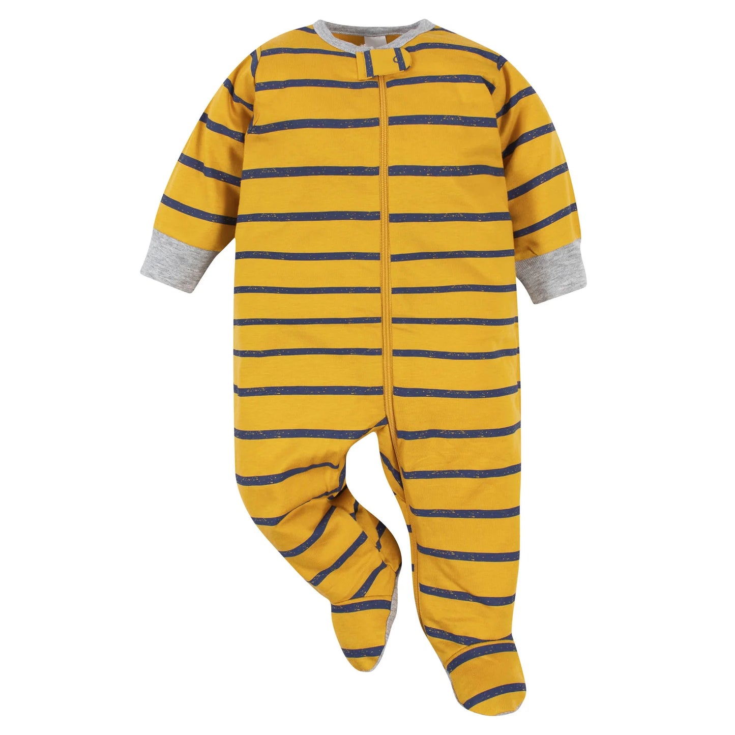 Gerber set 3 pijamas pie cerrado zipper Dino - Talla 0a3 meses