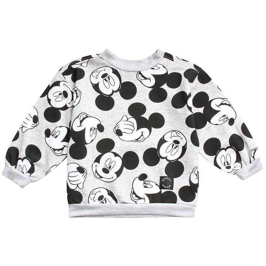 Mickey conjunto abrigo y jogger gris negro - Talla 4T
