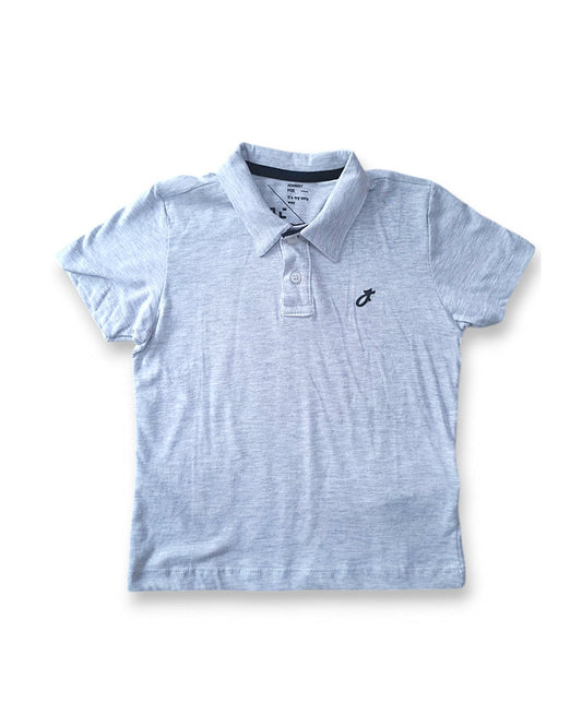 Jhonnie Fox polo gris claro - Talla 4T