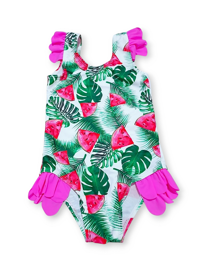Traje de baño entero sandia - Talla 5T