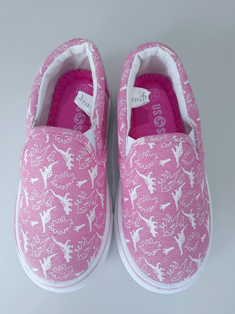 US Sports zapato casual niña dinosaurios Talla US 10 EUR 27 16.5cm