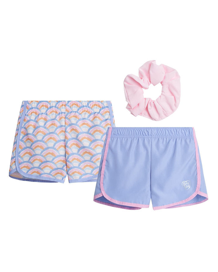 Body Glove set 2 shorts celeste y multicolor - Talla 6X