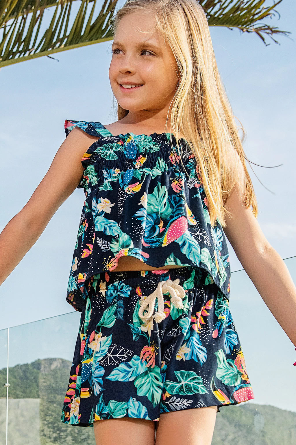 Infanti conjunto azul tucan - Talla 4T