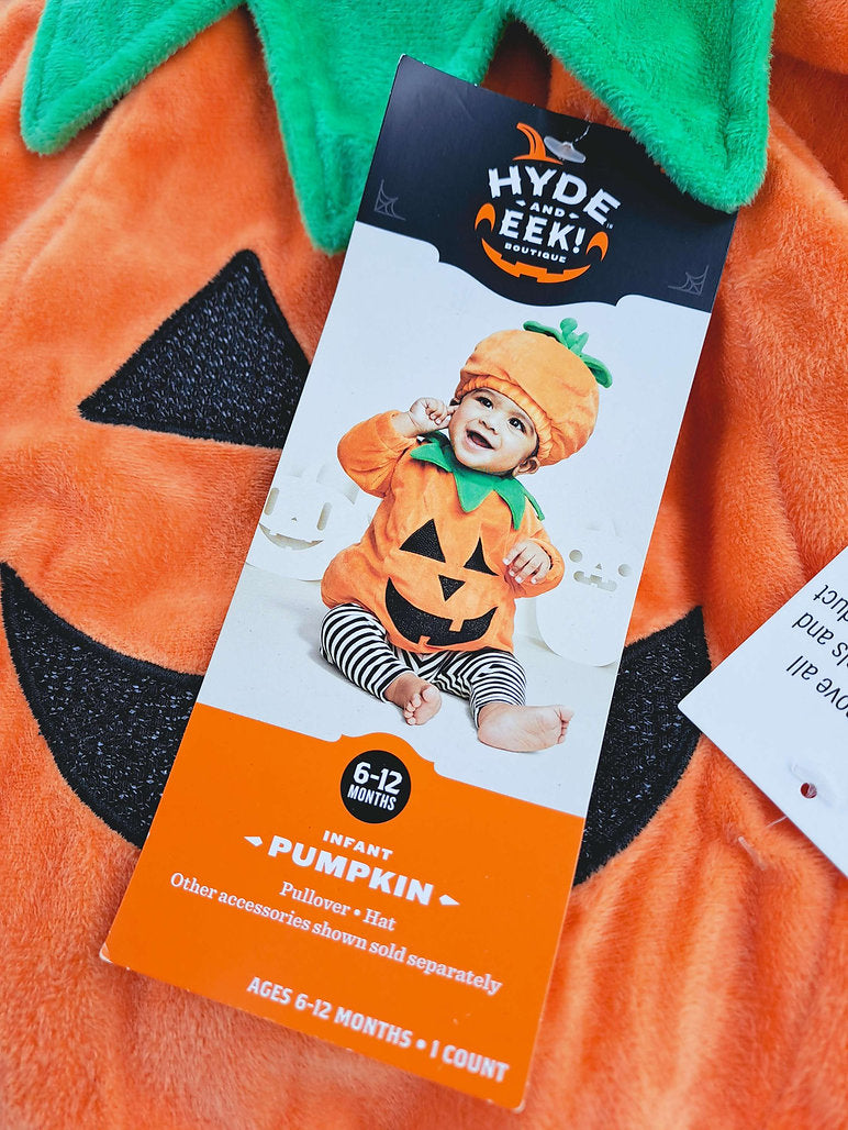 Disfraz Halooween Calabaza con gorro - Talla 6-12 meses