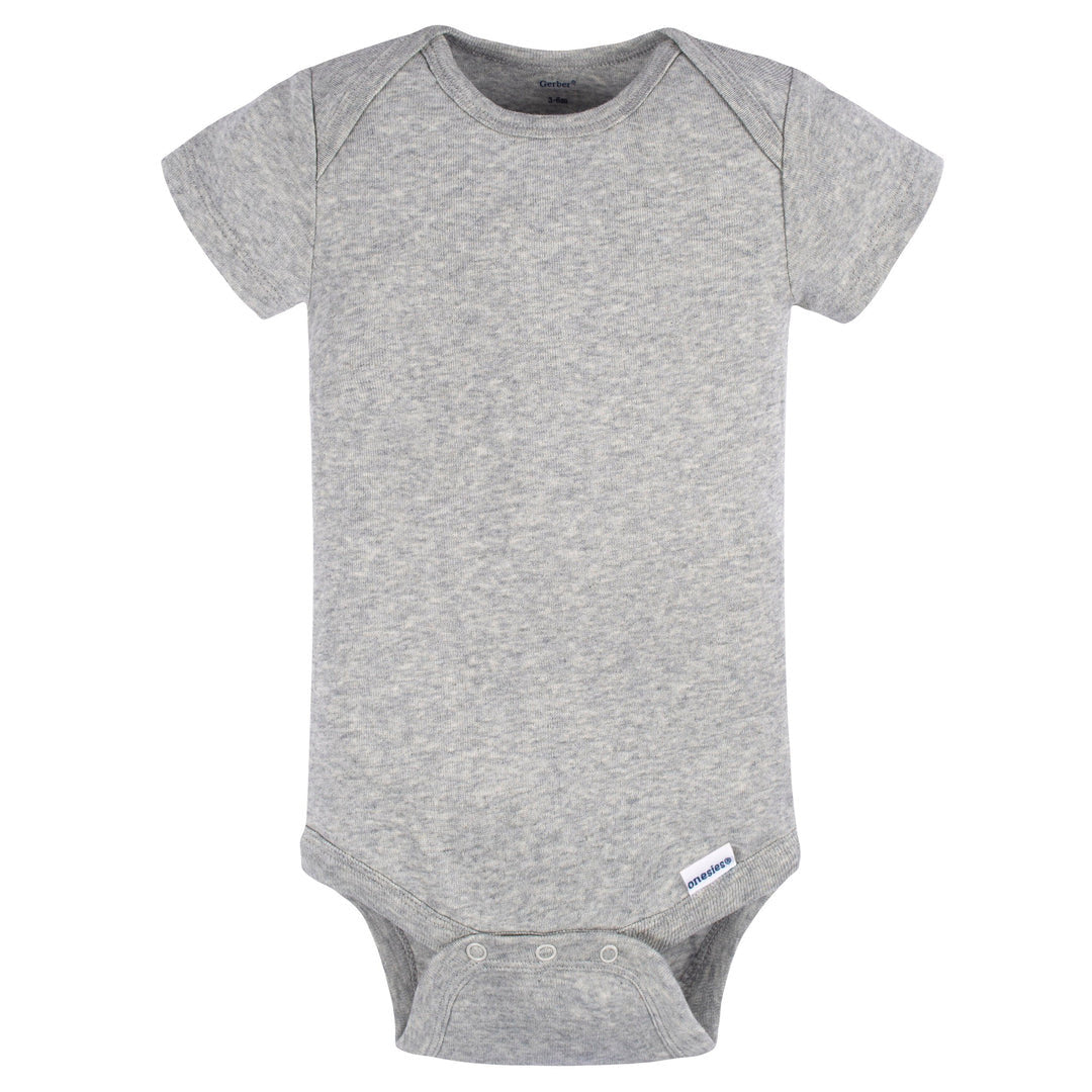 Gerber set 5 mamelucos manga corta gris - Talla 18 meses