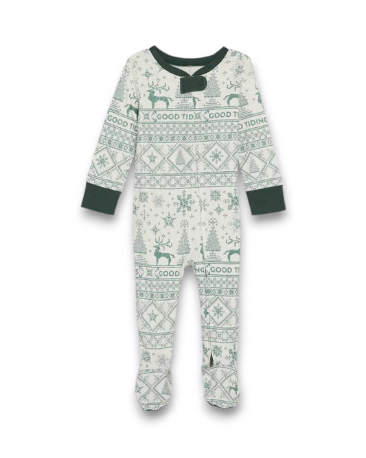 Hearth & Hand pijama verde zipper - Talla 6a9 meses