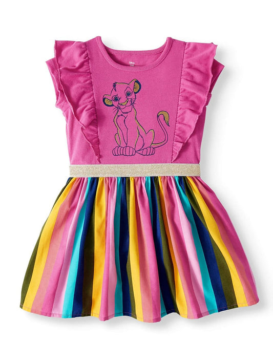 Vestido multicolor simba - Talla 4T