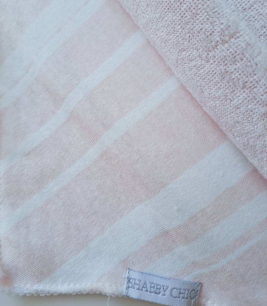 Shaby Chic set 5 bandana/babero verde flores rayas