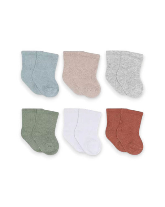 Gerber set 6 pares de medias multicolor - Talla 0a6 meses
