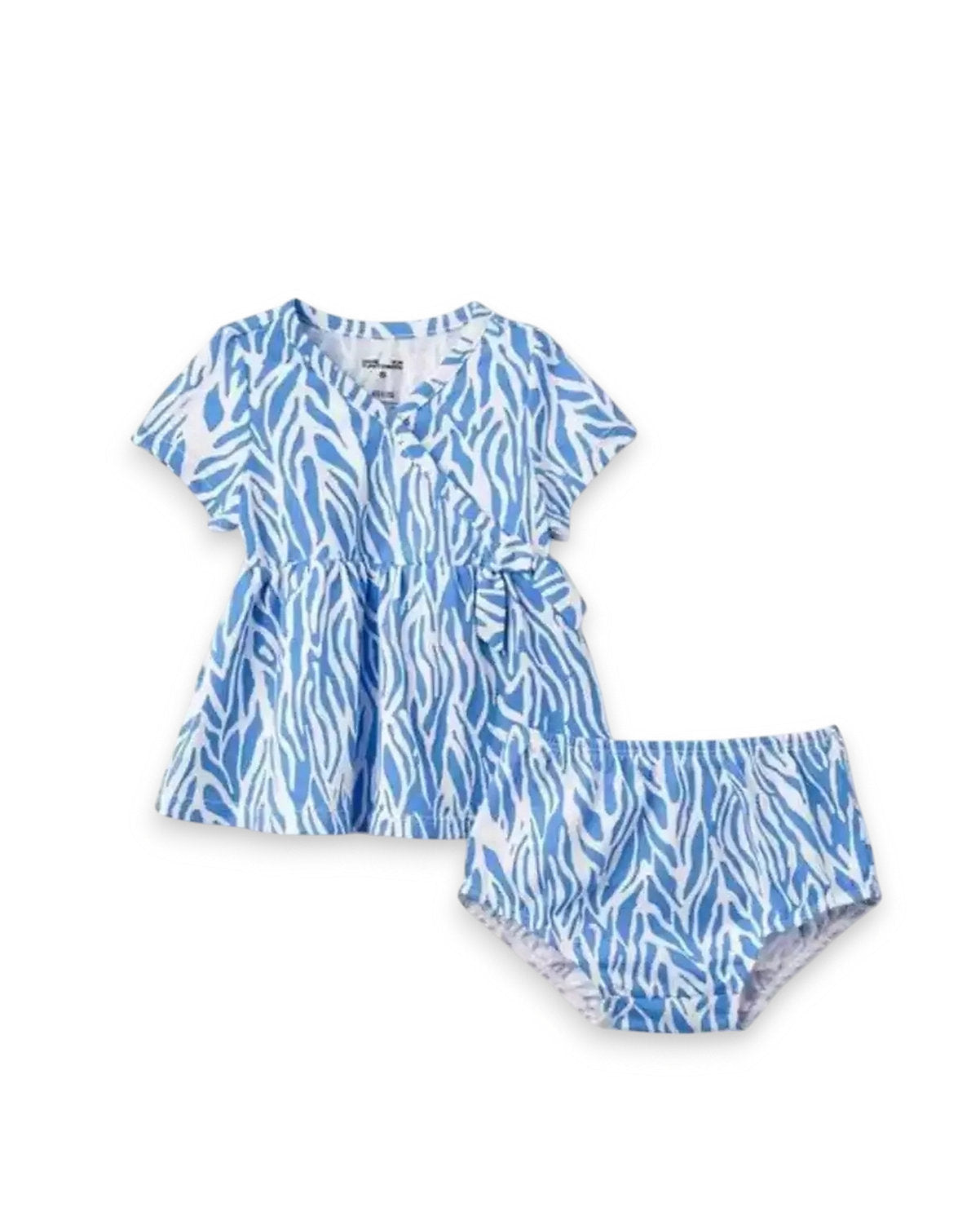 DVF conjunto azul blanco 2 piezas - Talla 12 meses