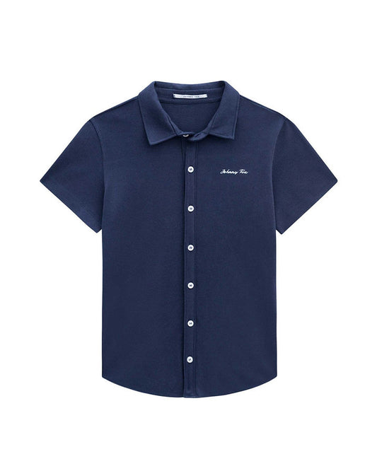 Jhonnie Fox polo botones azul niño - Talla 4T