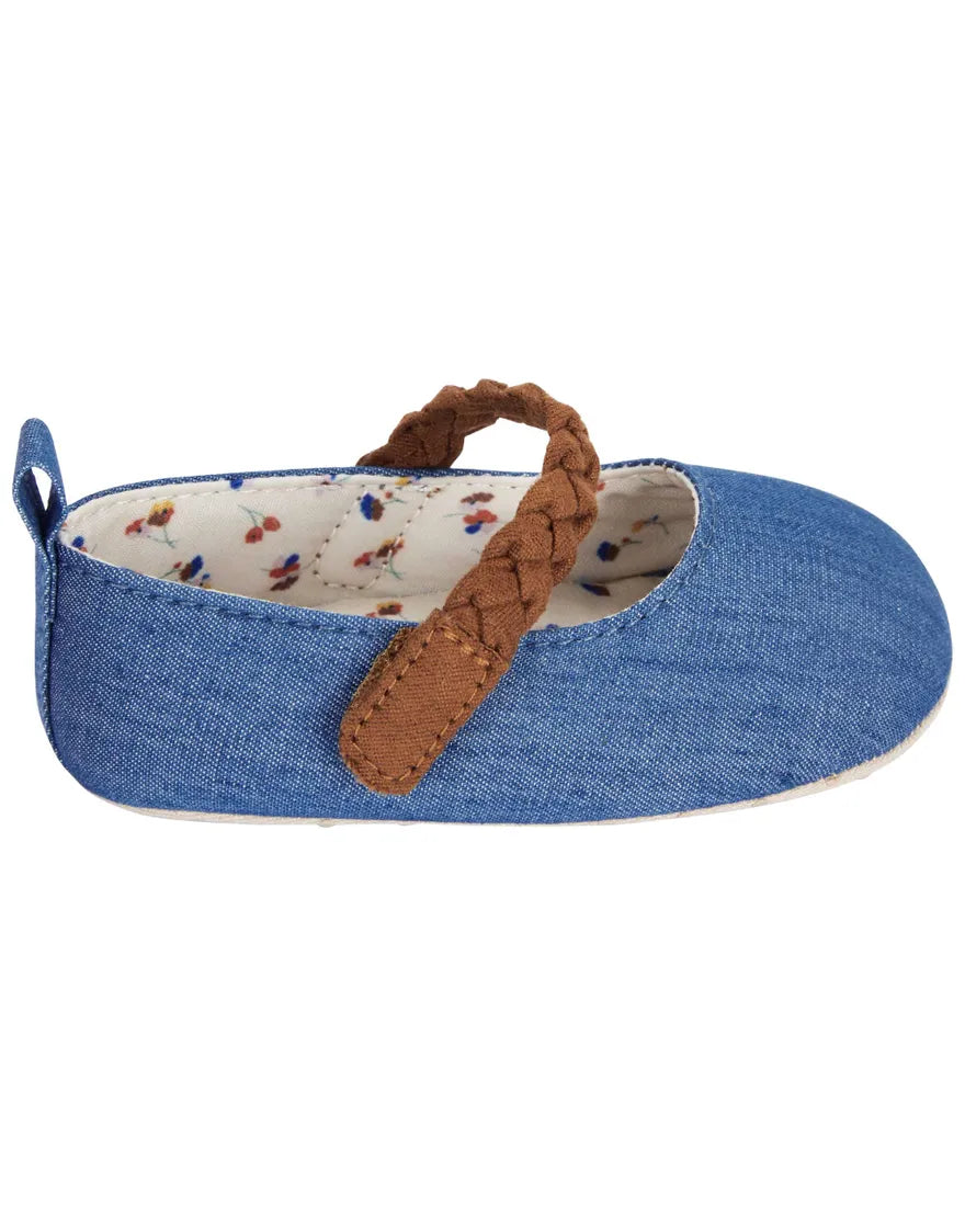 Carters zapato chambray  - Talla 3a6m 9a12m