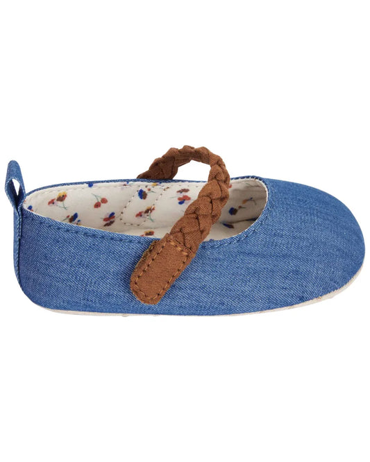 Carters zapato chambray  - Talla 3a6m 9a12m