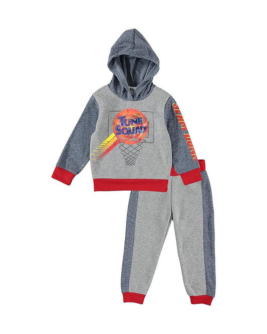 Space Jam conjunto jogger y sueter manga larga Tube Squad - Talla 4T
