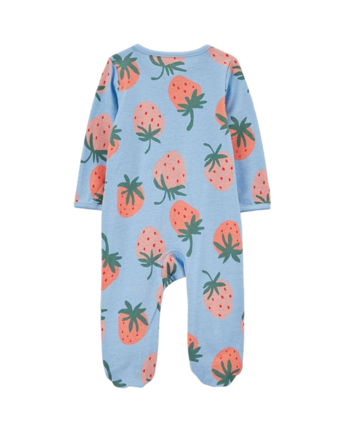 Carter's pijama fresita pie cerrado doble zipper - Talla RN 9m