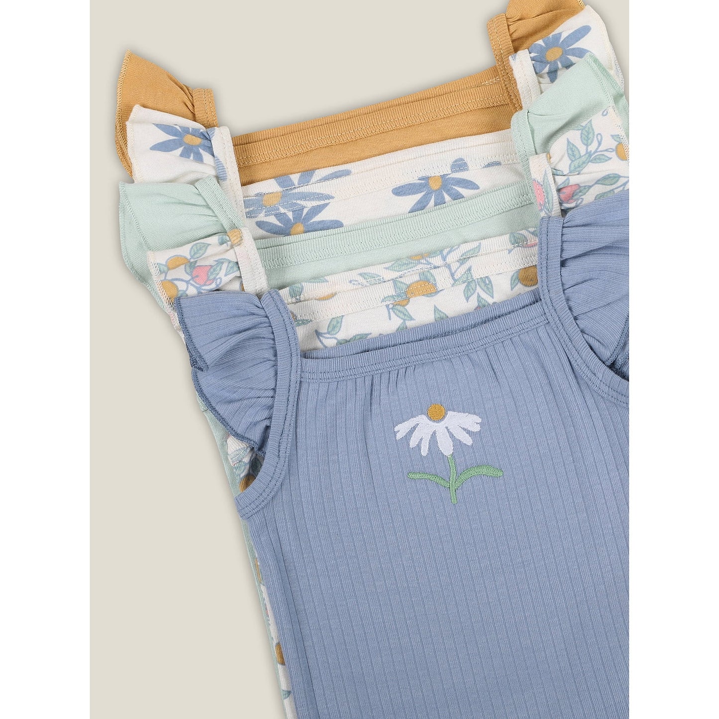 Little Star Orgánic set 5 mamelucos sin mangas - Talla 24 meses