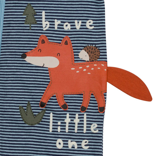 Gerber set 3 pijamas pie cerrado zipper zorro - Talla 0a3 meses