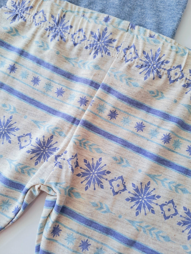 Disney conjunto Frozen legging y blusa - Talla 4T