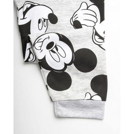 Mickey conjunto abrigo y jogger gris negro - Talla 4T