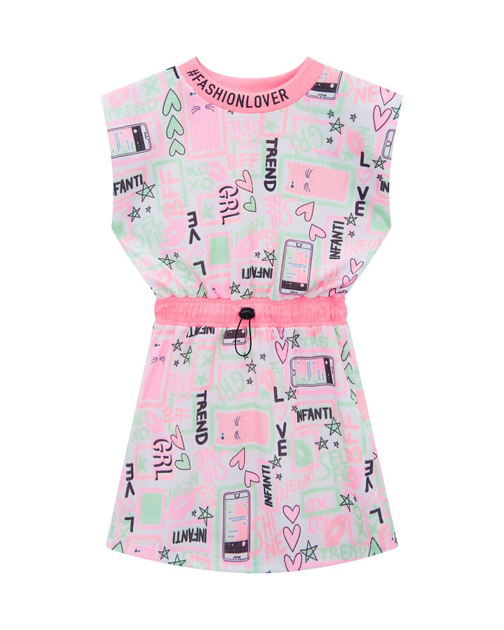 Infanti vestido multicolor fashion - Talla 4T