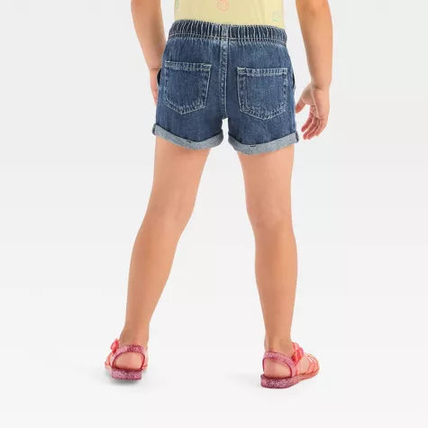 Cat & Jack short mezclilla Dark wash - Talla 12 meses