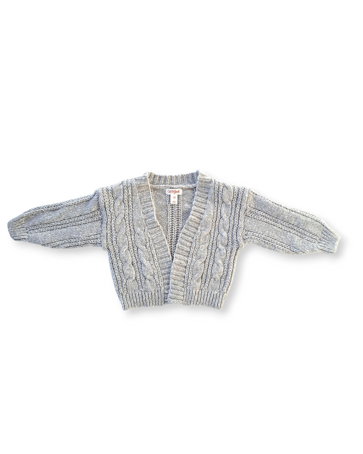 Cat & Jack cardigan gris tejido - Talla 12 meses