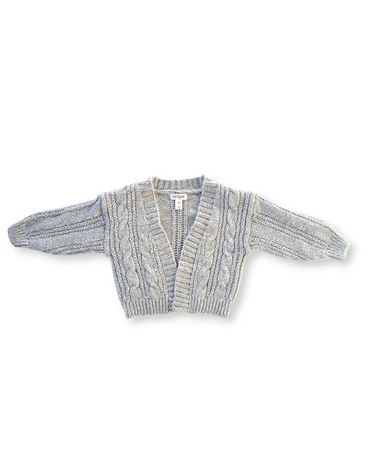 Cat & Jack cardigan gris tejido - Talla 12 meses