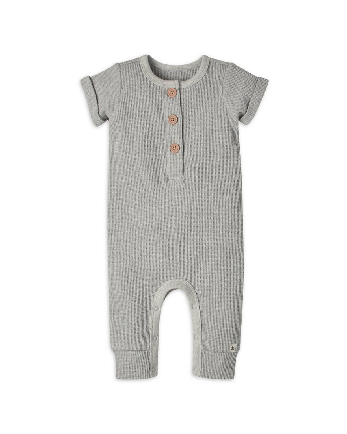 Gerber romper botones manga corta gris unisex - Talla 18 meses