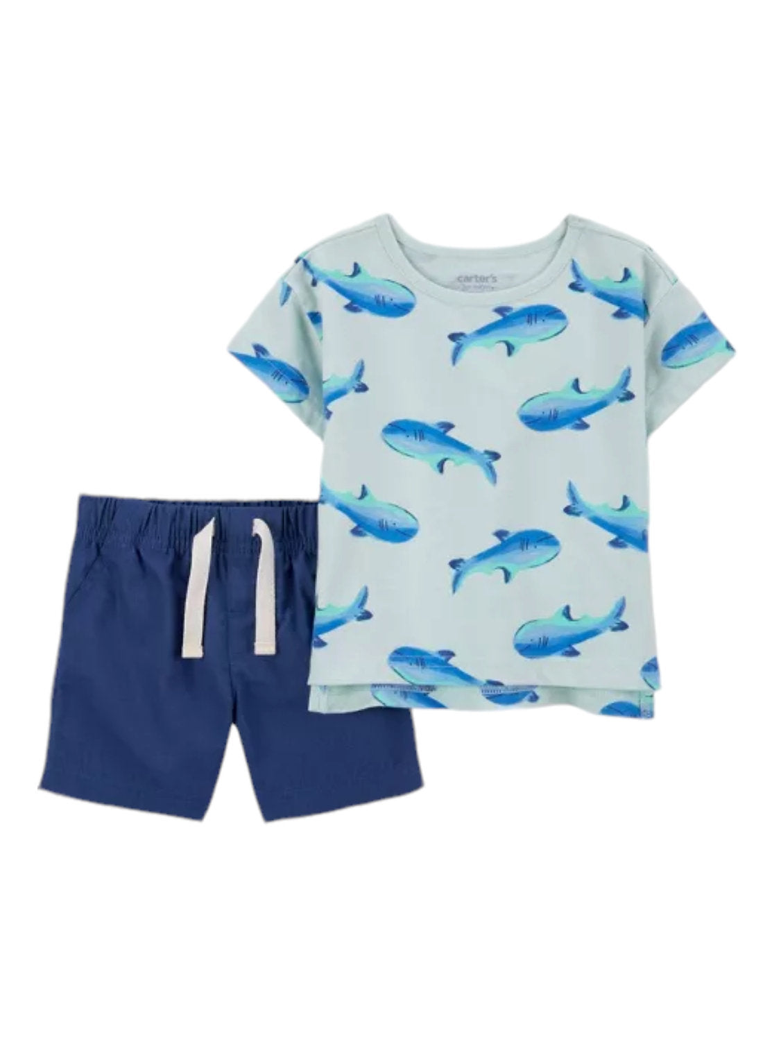 Carter's conjunto 2 piezas ballena - Talla 12 meses