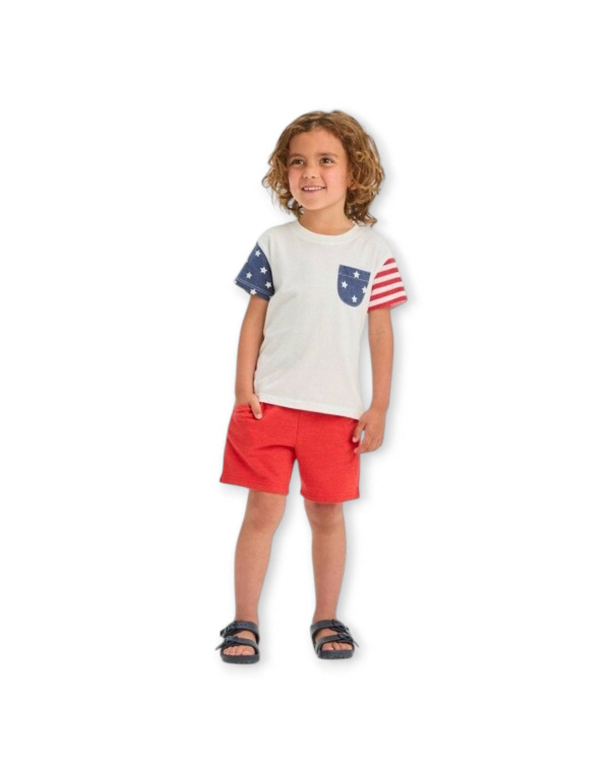 Cat & Jack conjunto short y camiseta USA - Talla 4T