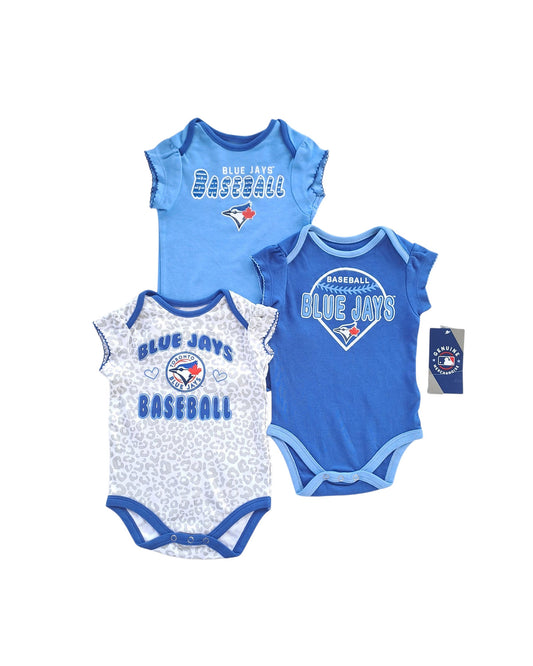 MLB set 3 mamelucos Blue Jays - Talla 6a9 meses
