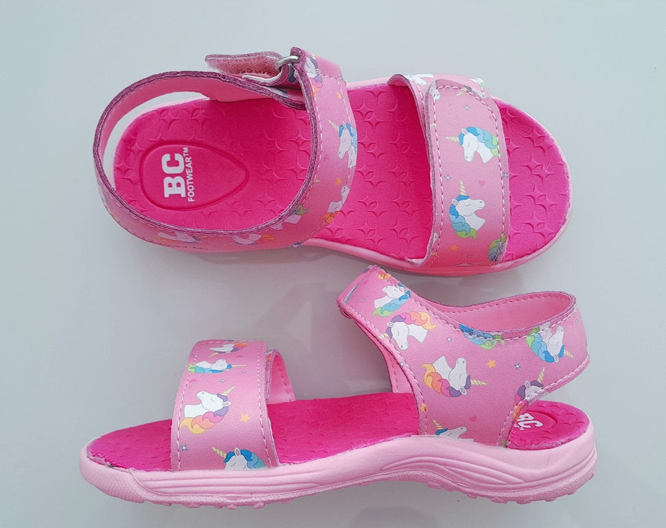 BC Footwear sandalia rosa unicornio niña Talla USA 9 EUR 26