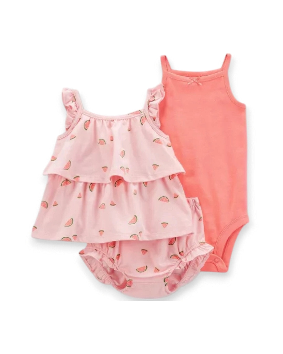 Carter's conjunto 3 piezas sandia - Talla RN - 6m