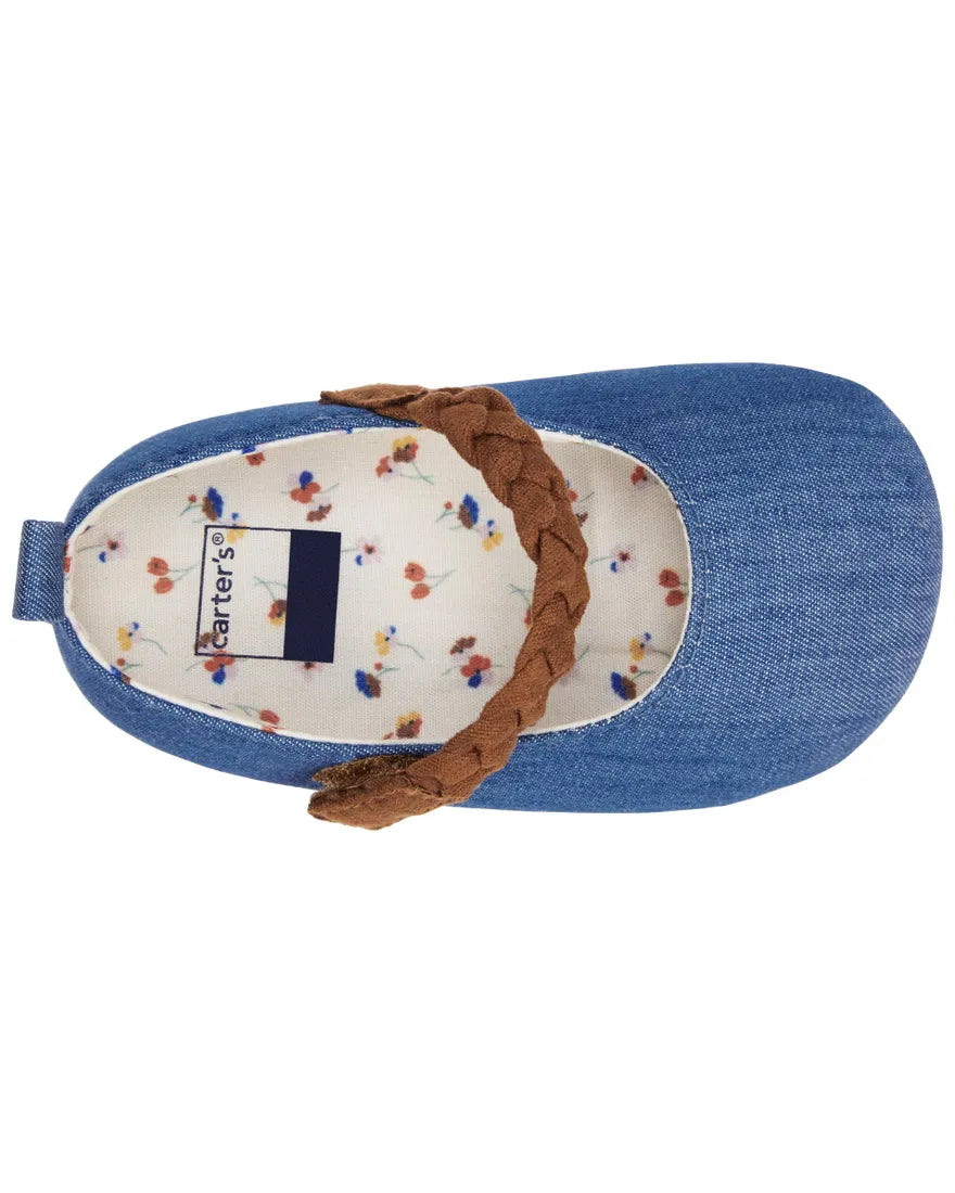 Carters zapato chambray  - Talla 3a6m 9a12m
