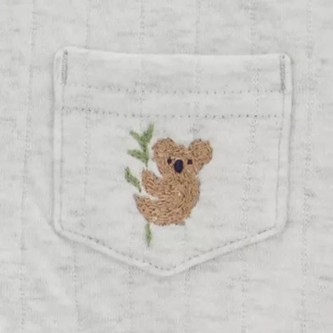 Carter's conjunto gris abrigado koala - Talla 24 meses