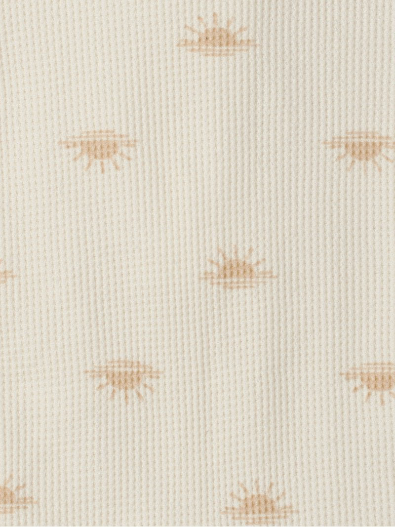 Gerber romper beige botones manga corta unisex - Talla 18 meses