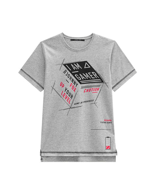 Jhonnie Fox camiseta gris Im a gamer - Talla 6