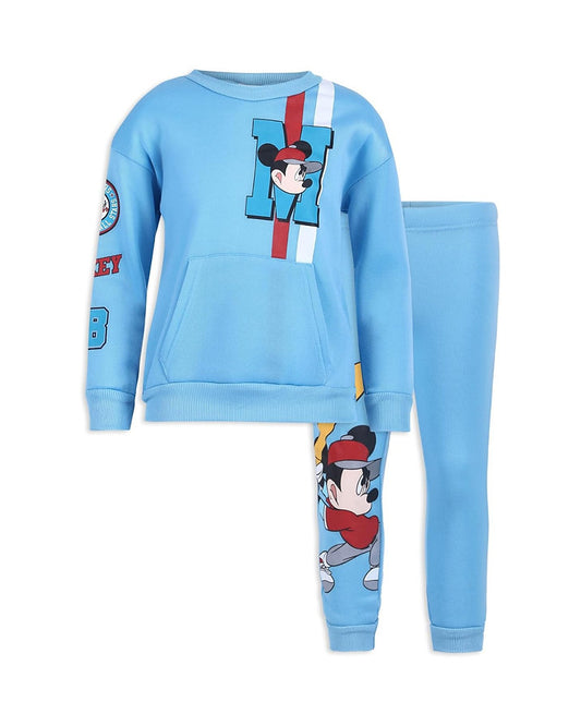 Disney conjunto celeste Mickey baseball - Talla 4T y 5T