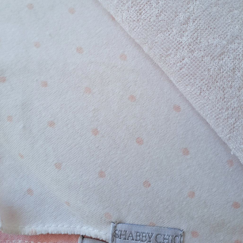 Shaby Chic set 5 bandana/babero verde flores rayas