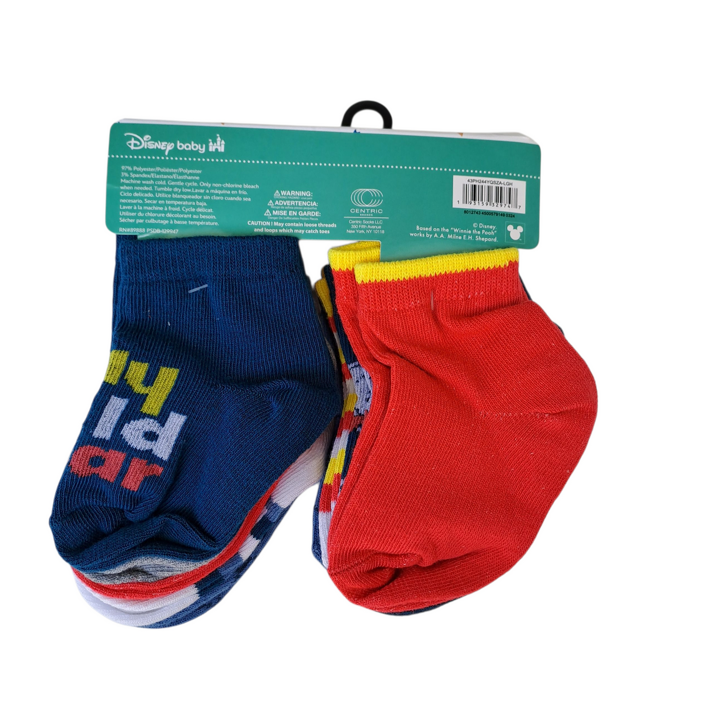 Disney Baby set 10 pares de medias Winnie Pooh - Talla 12a24 meses