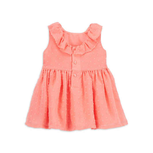 Carter's vestido salmon con calzón - Talla 24m