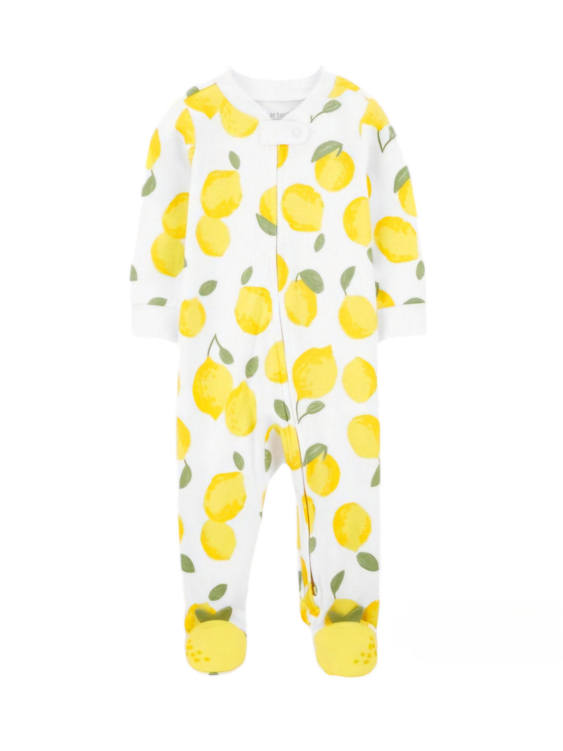 Carter's pijama pie cerrado doble zipper limones - Talla 6 meses