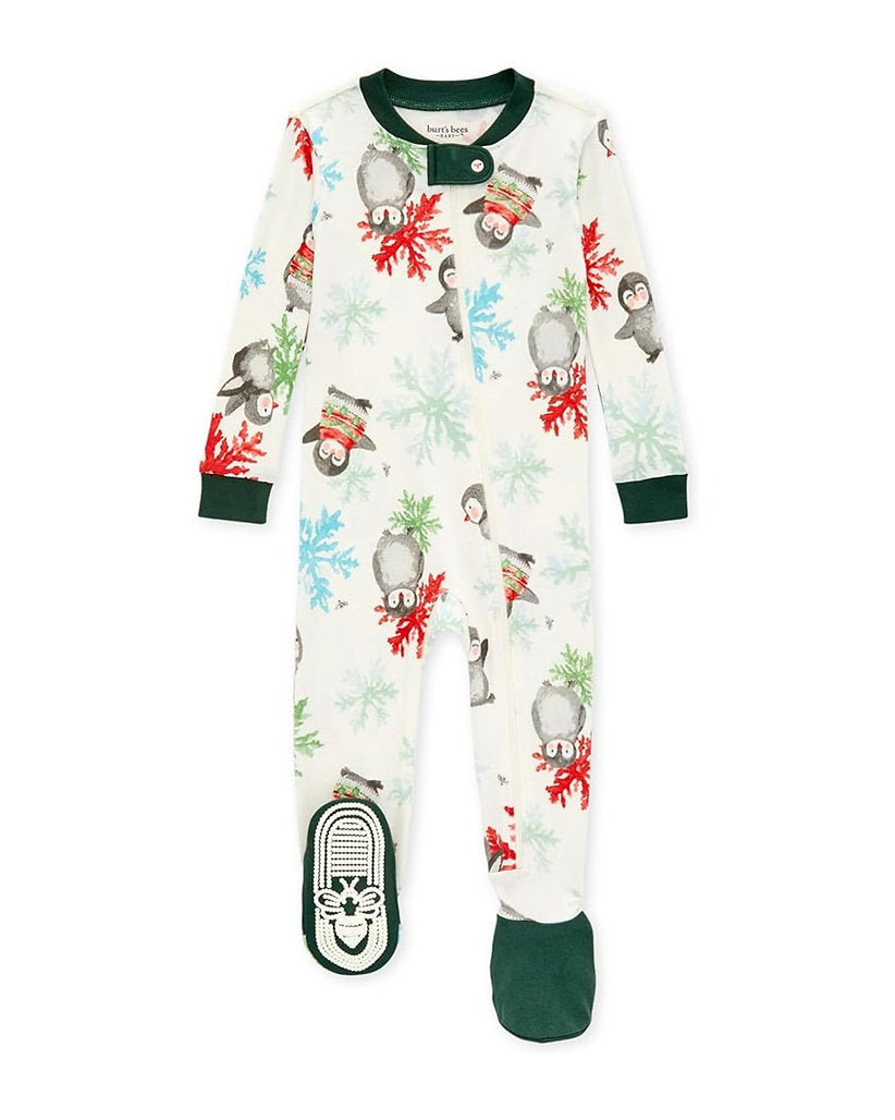 Burt's Bees Baby pijama navidad pies - Talla 3a6 meses