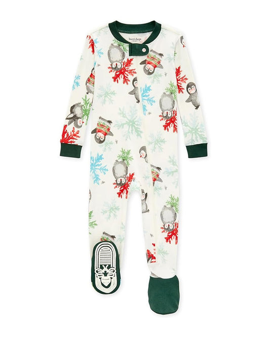 Burt's Bees Baby pijama navidad pies - Talla 3a6 meses