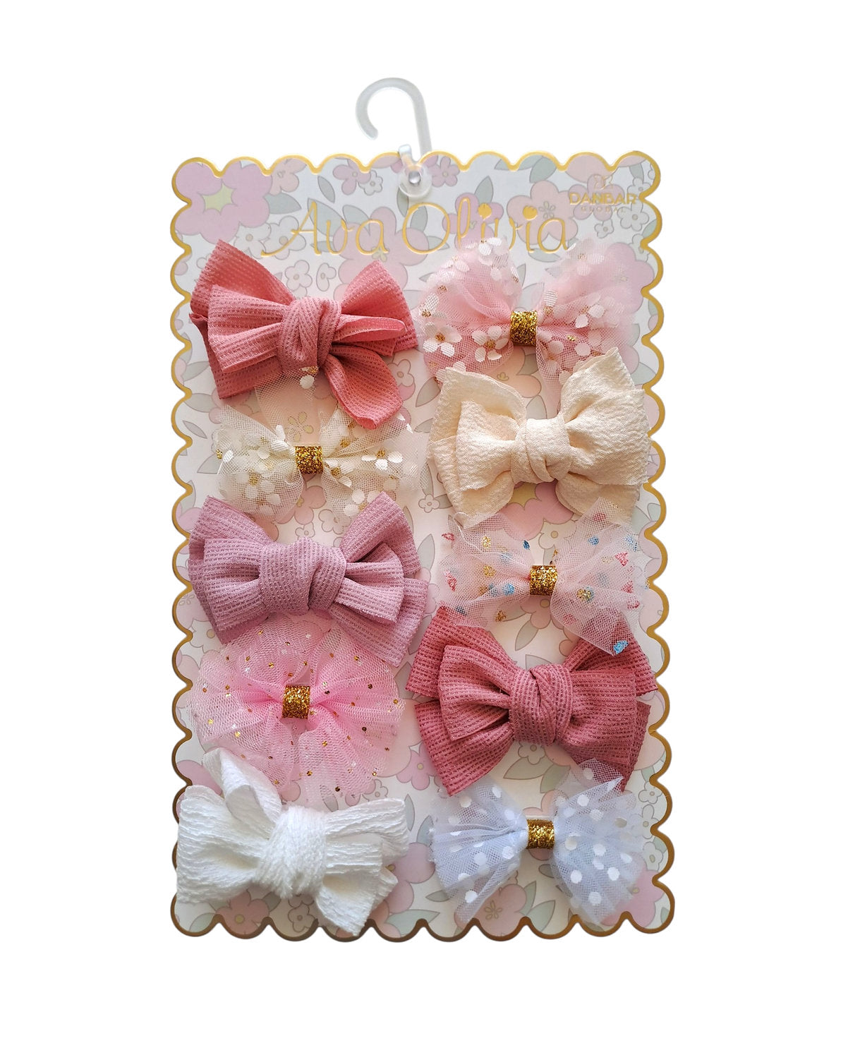 Danbar paleta de 10 pinzas pequeñas para cabello