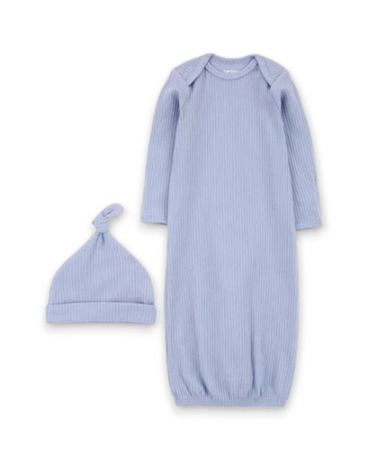 Carter's saco de dormir azul con gorro - Talla 3 meses