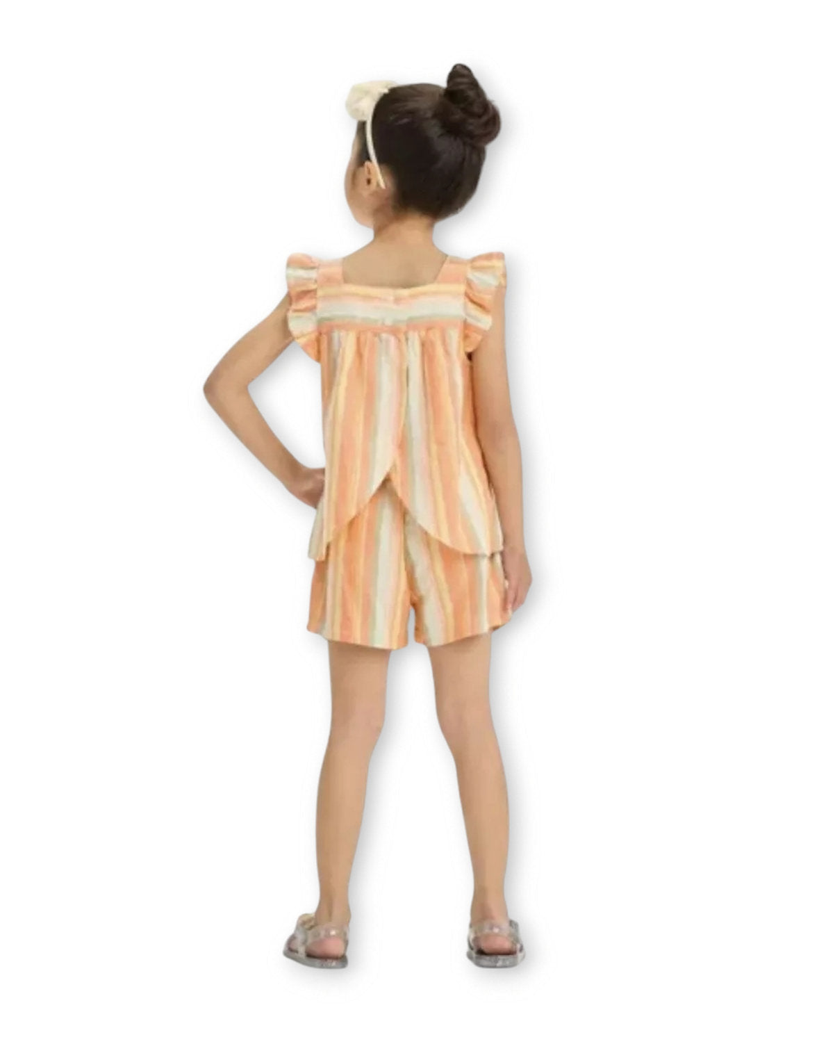 Oshkosh conjunto 2 piezas naranja rayas - Talla 18 meses