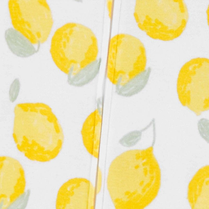 Carter's pijama pie cerrado doble zipper limones - Talla 6 meses