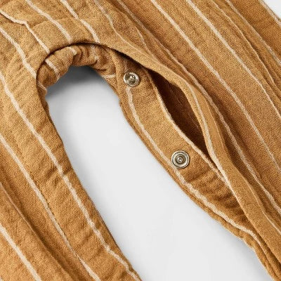 Cat & Jack jumpsuit marrón claro unisex - Talla 6a9m - 12m