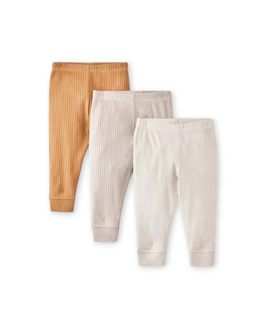 Cloud Island set 3 pantalones mostaza crema - Talla 12 meses